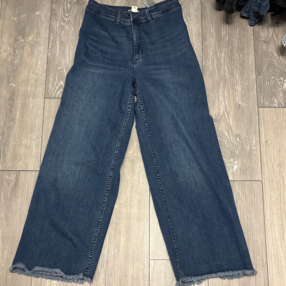 Billabong Dark Blue Wide Leg Flare Jeans